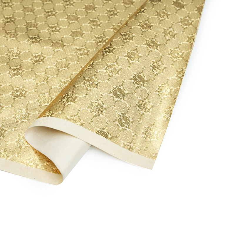 Cuero de imitación de oro brillante para bolso