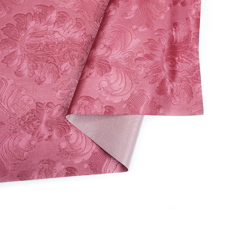 Tapicería de patrón de flores de cuero PVC